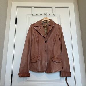 Miss Sixty Tan Leather Jacket